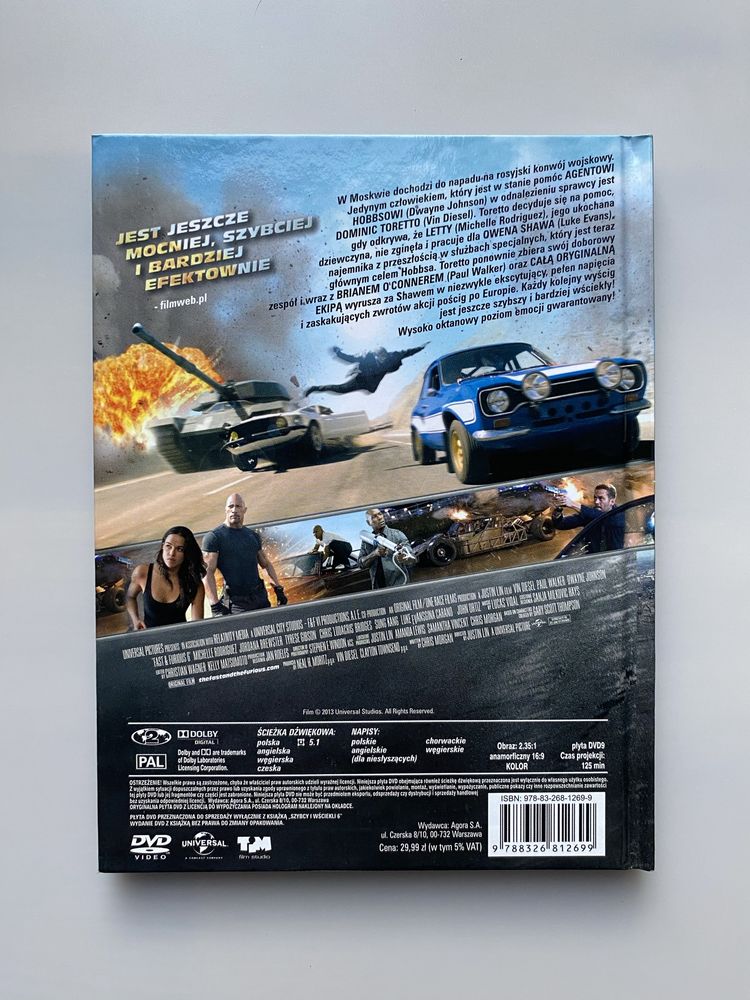Szybcy i wściekli 6 film DVD