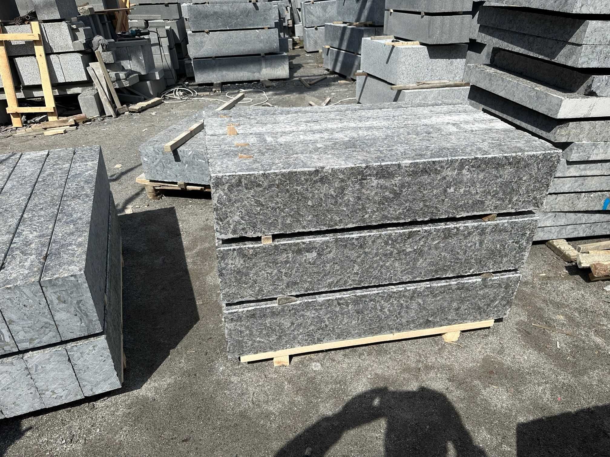 Бордюр гранітний ГП5 200*80*L мм., термооброблений, Лабрадорит