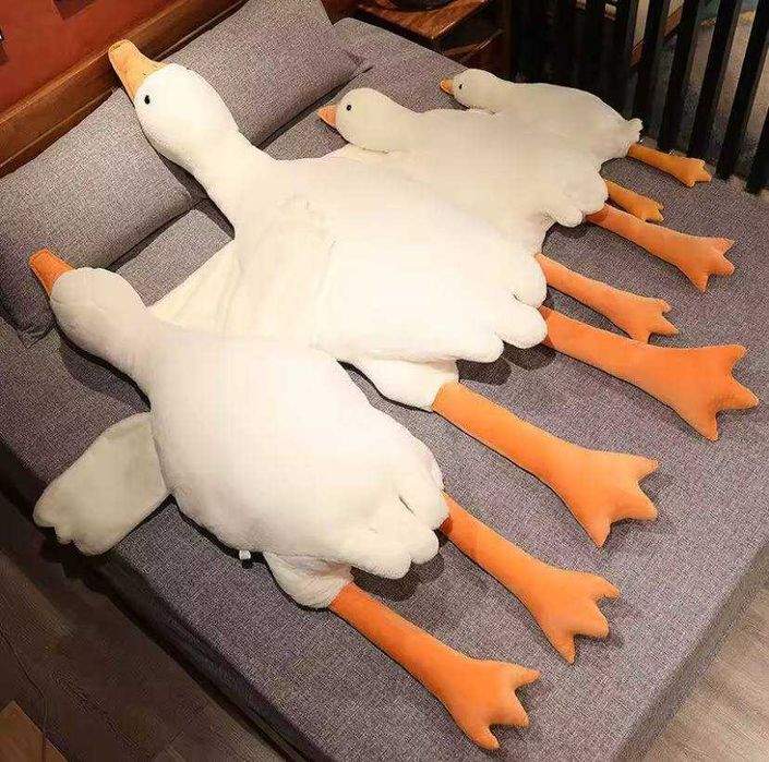 Плюшева іграшка Гусак для дітей, Гусак обіймашка 60 см