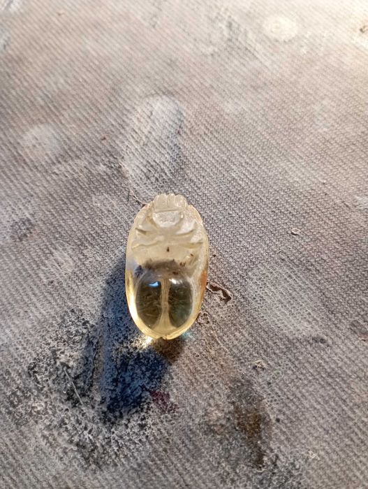 Жук из янтаря. подарок.