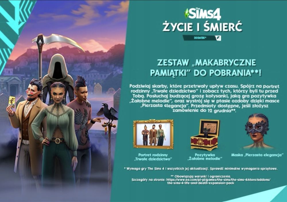 The Sims 4 Życie i Śmierć - zawartość dodatkowa