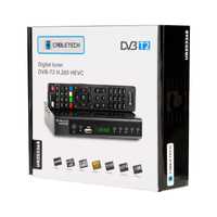 tuner Cabletech URZ0336B DVB-T2/C dekoder naziemny i kablowy 2x USB