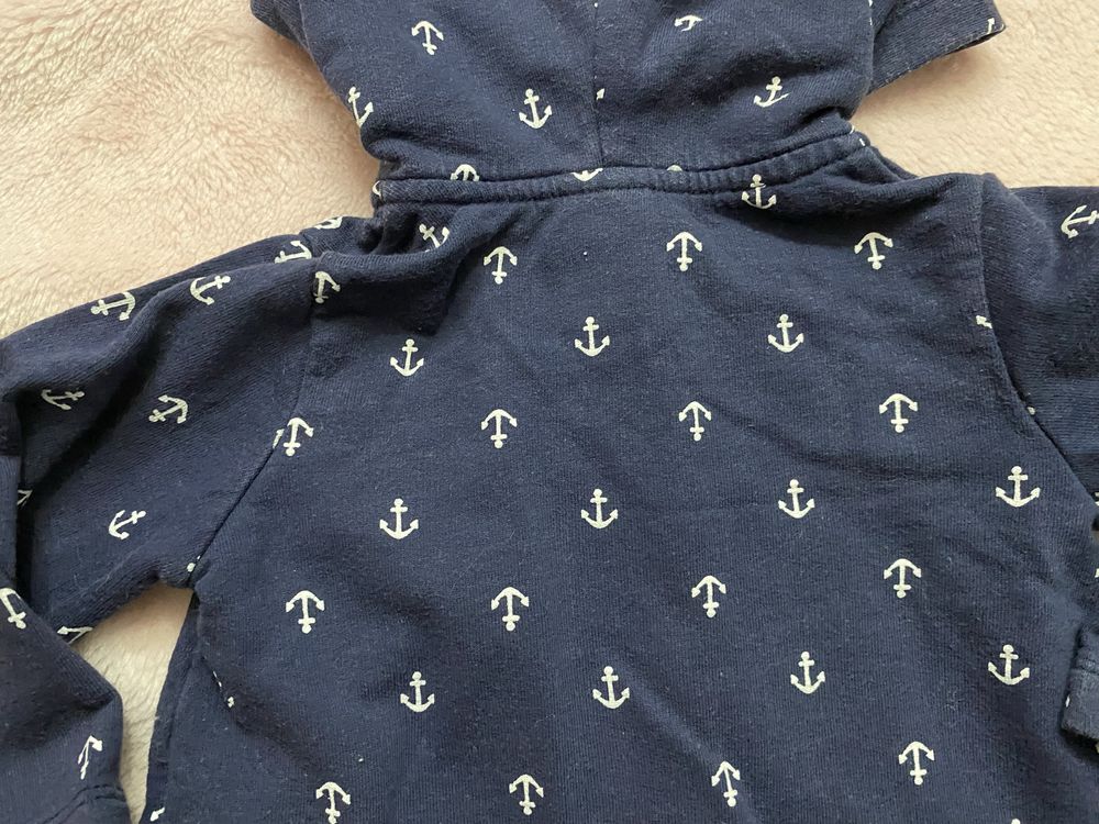 Bluza w kotwice rozkloszowana, rozm. 74