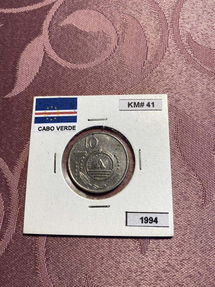 Moeda 10$00 Cabo Verde 1994.