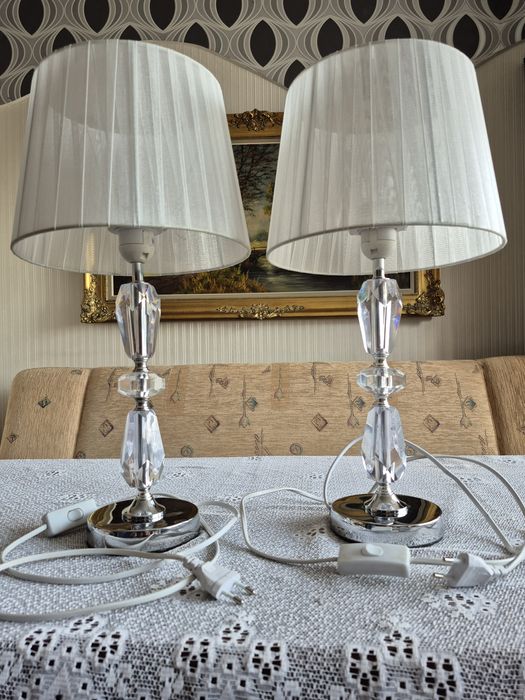 Lampki klasyczne chromowane 2szt.