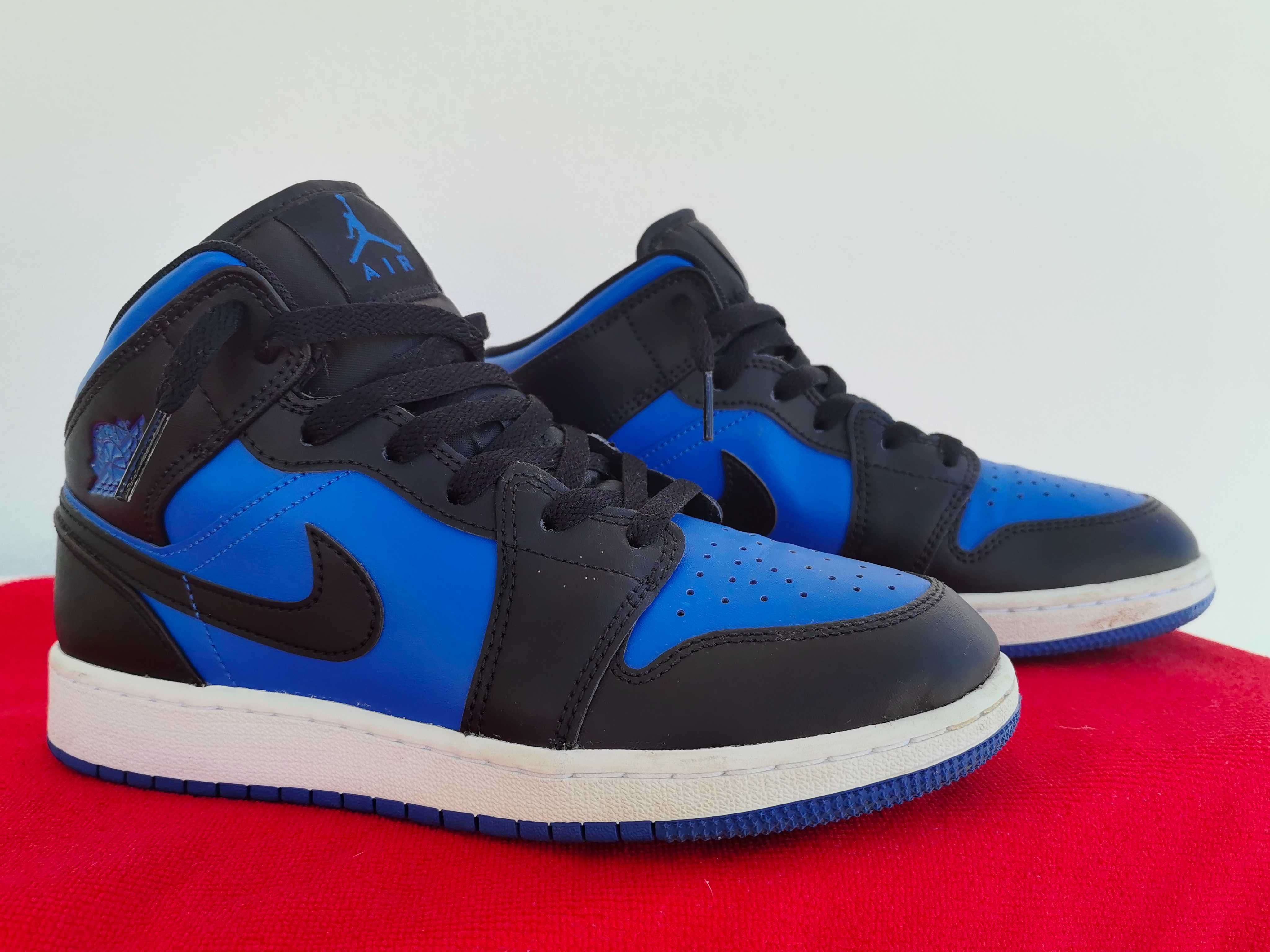 Air Jordan 1 Mid Royal Blue – Tamanho 39 | Como novas