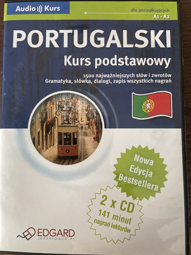 Portugalski audio kurs językowy podstawowy na 2 plytach