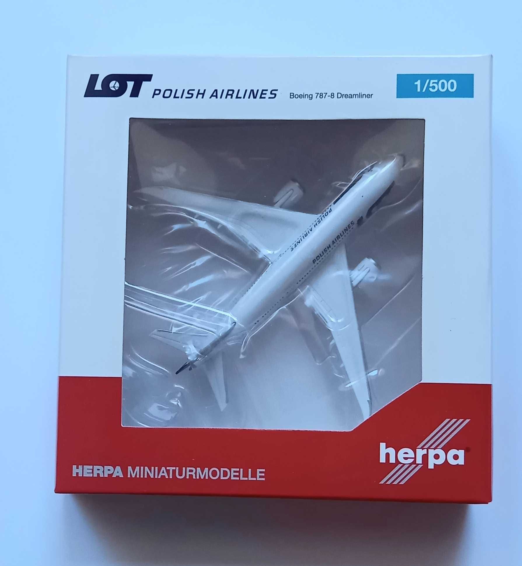 Boeing 787-8 skala 1:500 ,,LOT,,