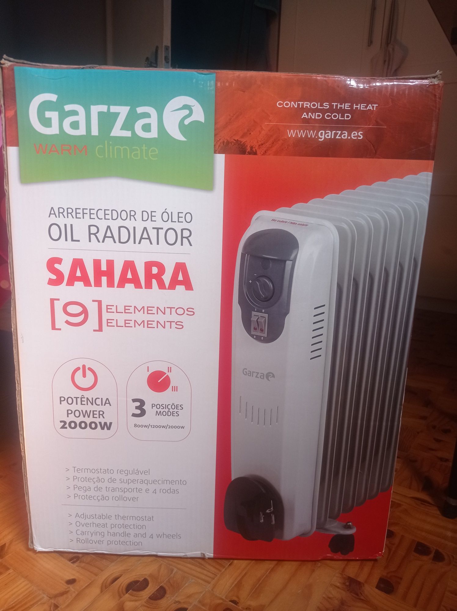 Aquecedor de óleo Garza 2000W