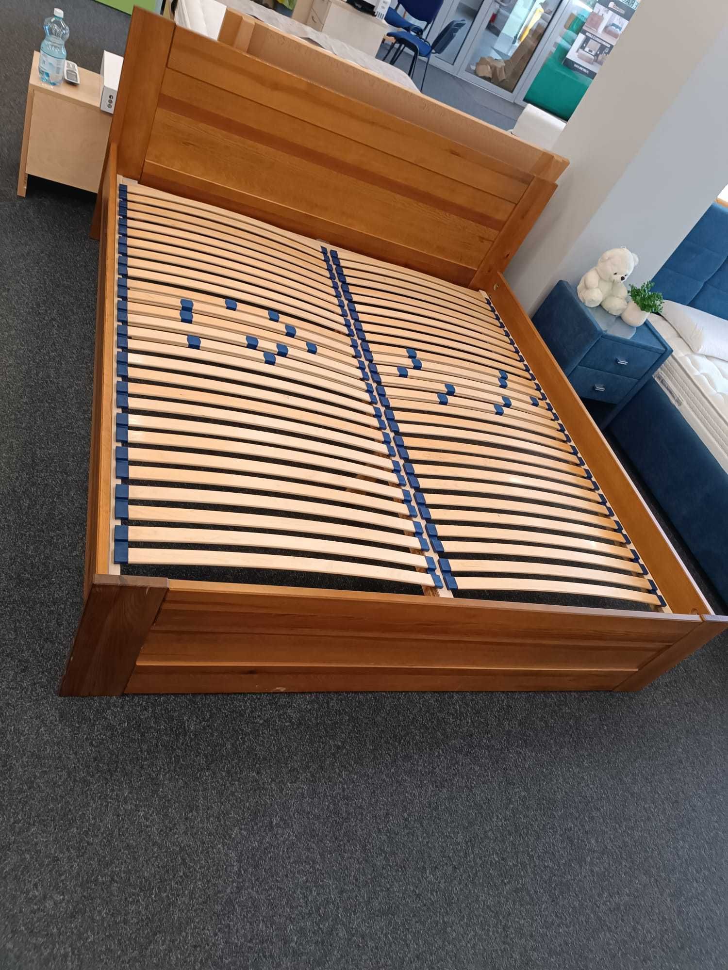 Łóżko z litego, sosnowego drewna w rozmiarze 180x200, stelaż gratis!