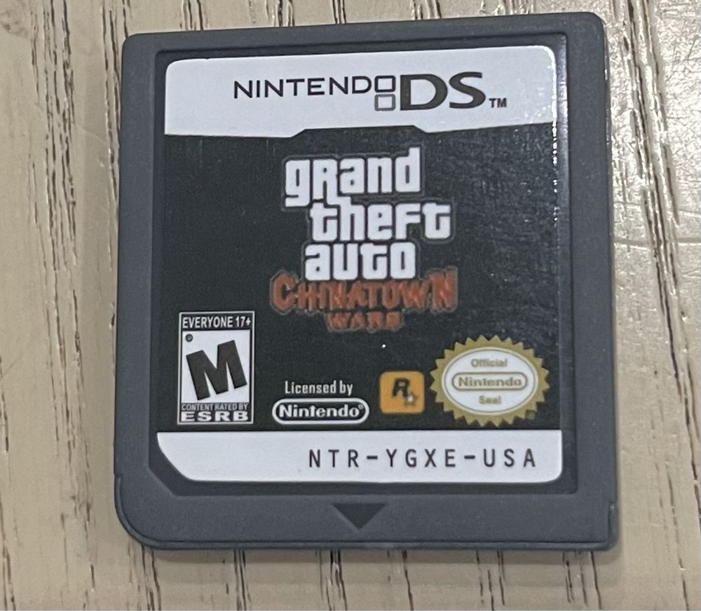 Nintendo DS игра GTA chinatown wars нинтендо