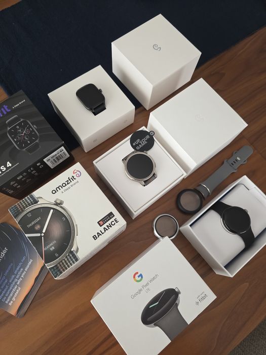 Google Pixel Watch 3 LTE 45mm, Watch LTE e Amazfit GTS 4. Troca/retoma