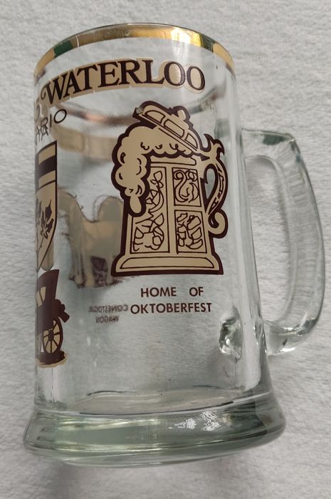 Szklany kufel vintage