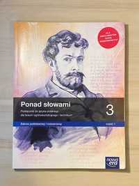 Ponad słowami 3 cz.1 podręcznik do j. polskiego (poziom rozszerzony)