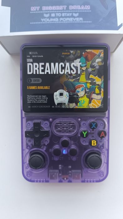 Sistema Handheld retro de Linux do consola R36S tela de um IPS de 3,5