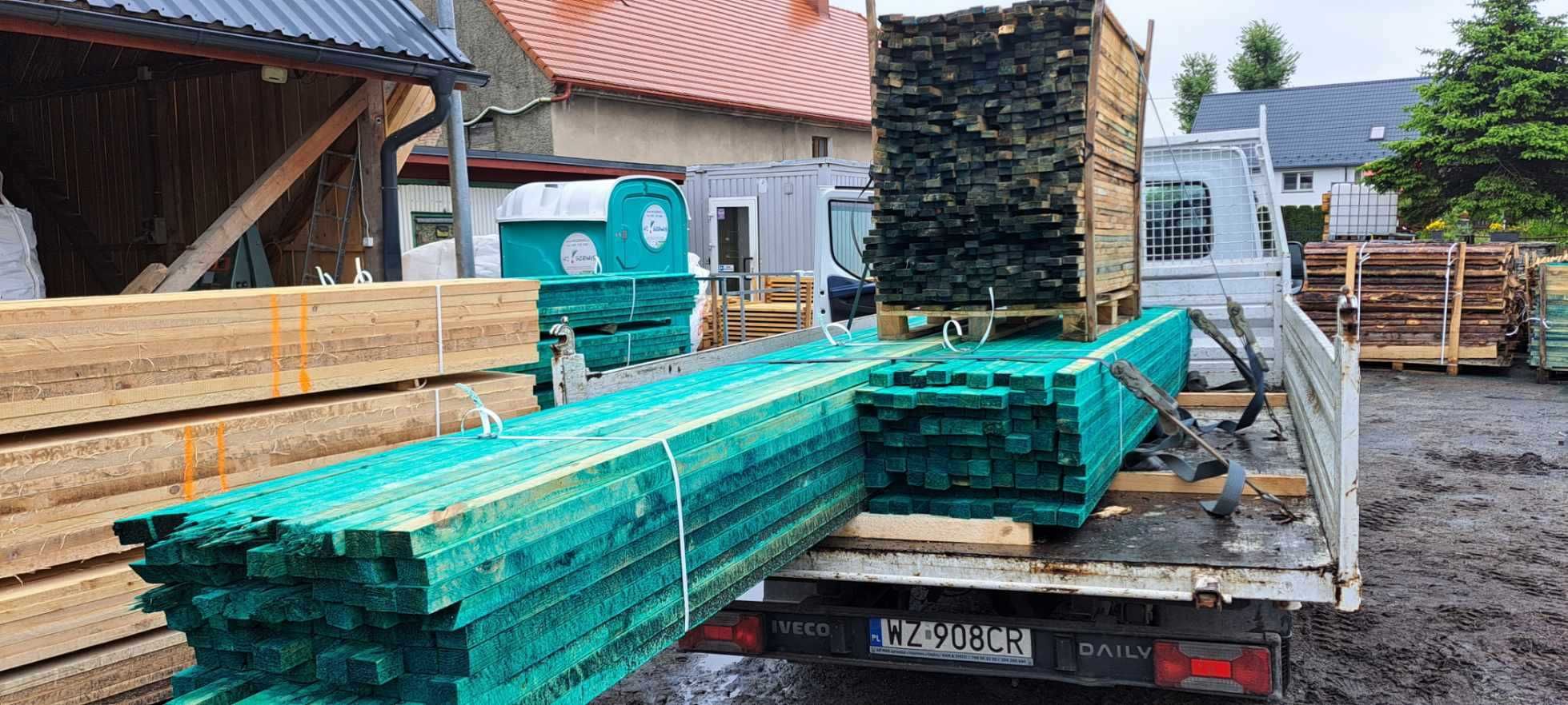 belki, kantówki, łata dachowa, deska szalunkowa