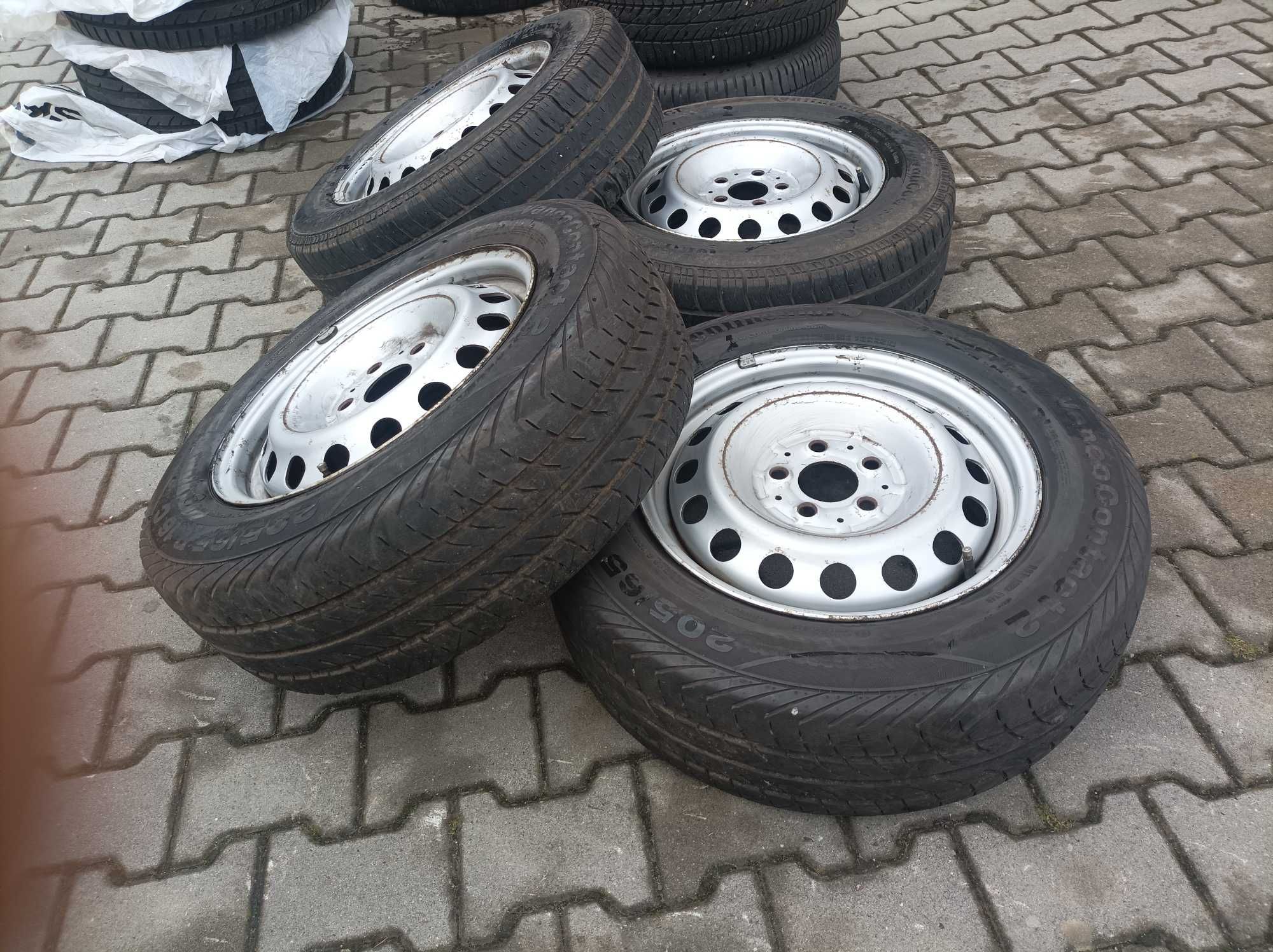 4x koła mercedes  205/65r16c continental