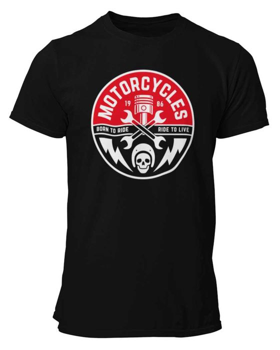 Koszulka męska ZESTAW 3 sztuki MOTOCYKLOWE komplet 3pak T-shirt