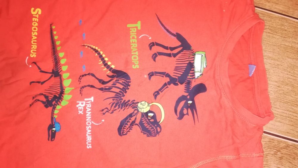 bluza koszulka t-shirt George z dinozaurami 7-9 lat 128cm