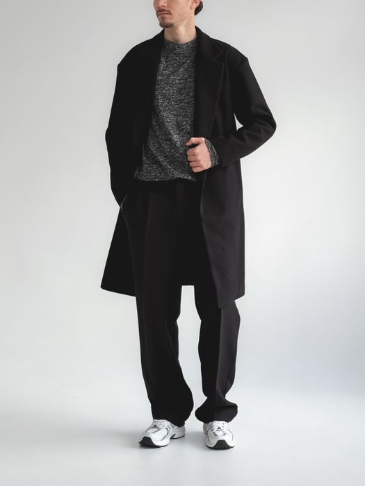 Пальто чоловіче чорне / Пальто мужское черное XL