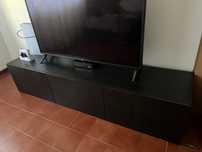 Móvel TV IKEA Besta Lappviken preto-castanho