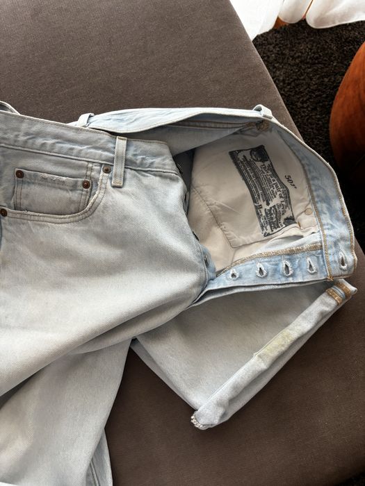 Calções ganga clara Levis