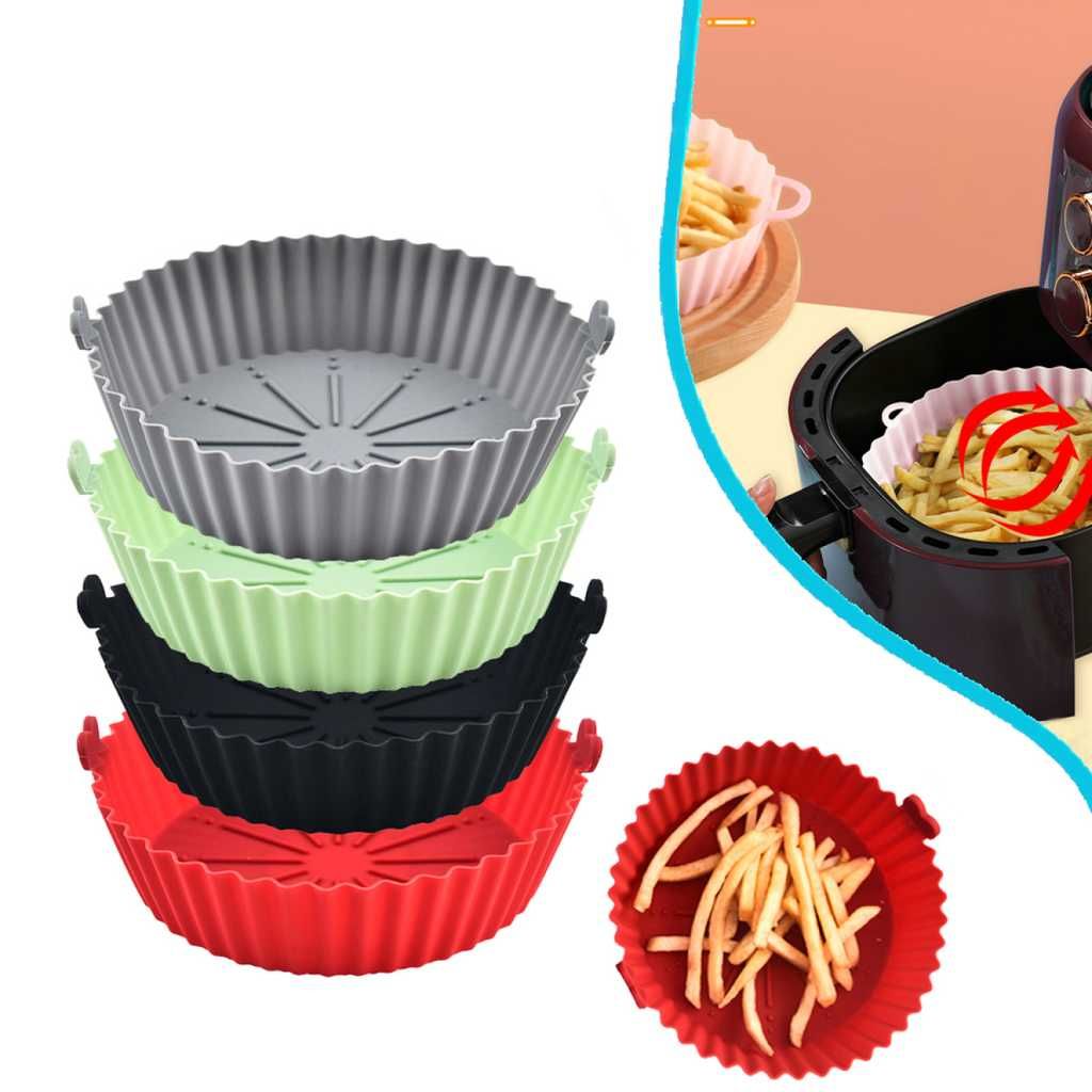 Forma de Silicone para Air Fryer Reutilizável