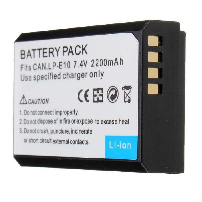 L439 Bateria LP-E10 2200mAh Canon EOS 1100D 1200D 1300D Novo!