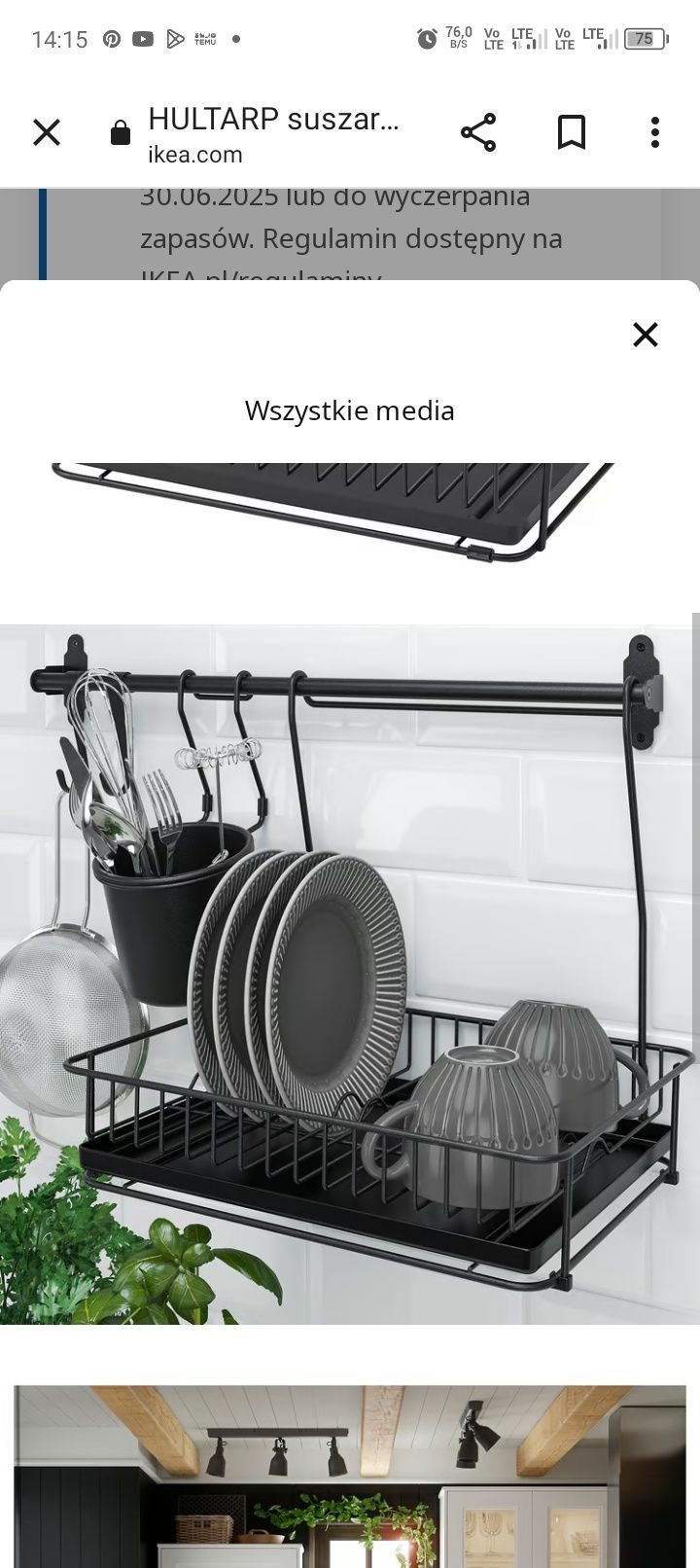Hultrap ikea suszarka do naczyń