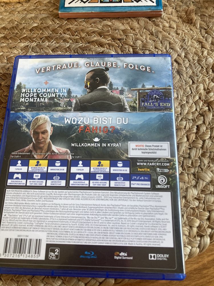 Ps4 Farcry 5 Farcry 4 double pack gra