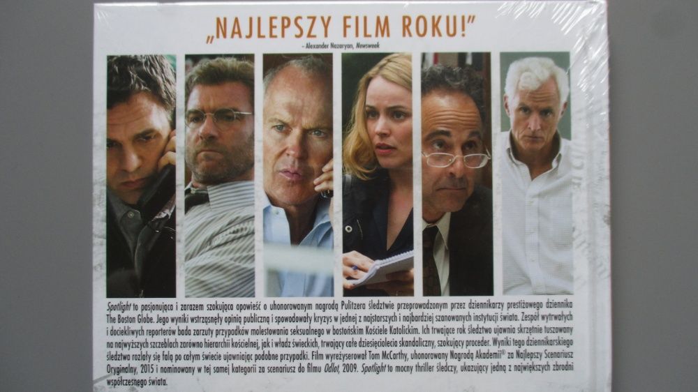 Spotlight książka i film na DVD nowe ofoliowane