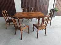 komplet stół i krzesła Ludwik