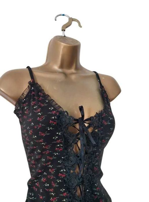 Top vintage sznurowany 8