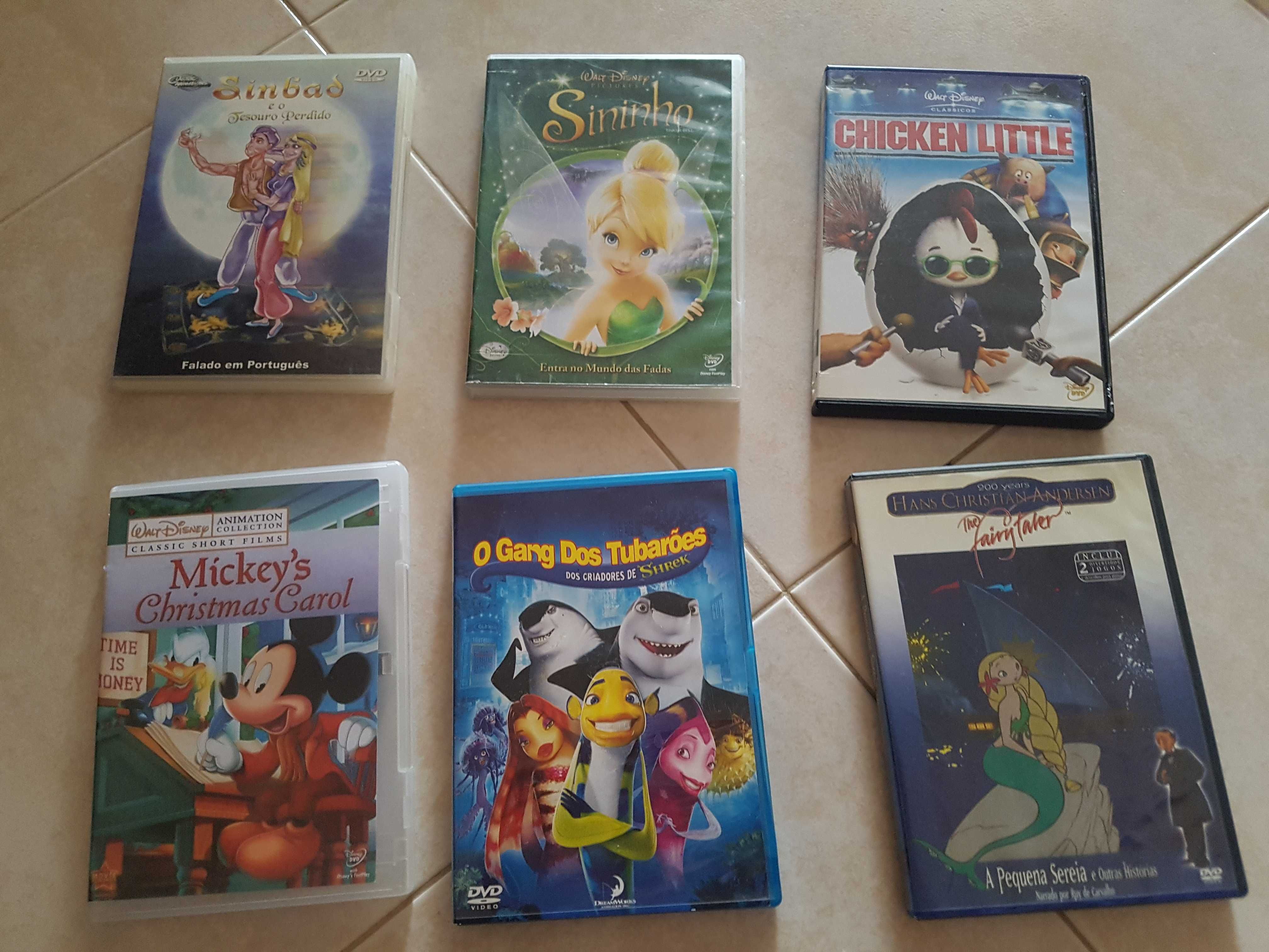 Dvds Disney (Sininho, chicken little)