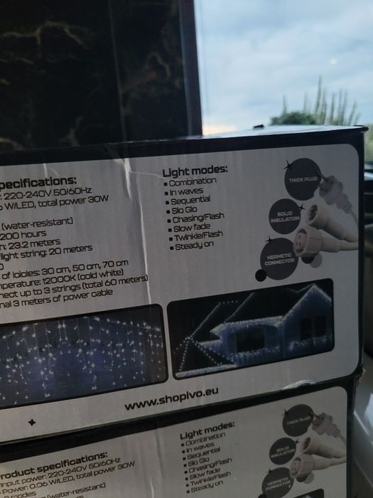 Girlanda świetlna na zewnątrz 500 LED