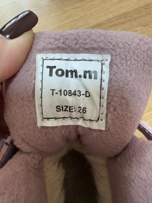 Зимові чобітки для дівчинки Tom.m