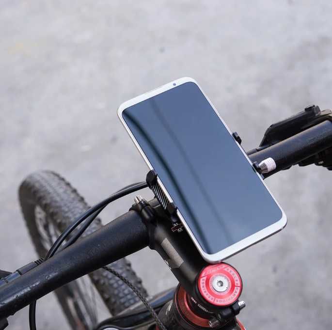 Uchwyt rowerowy do telefonu na telefon nawigację aluminiowy