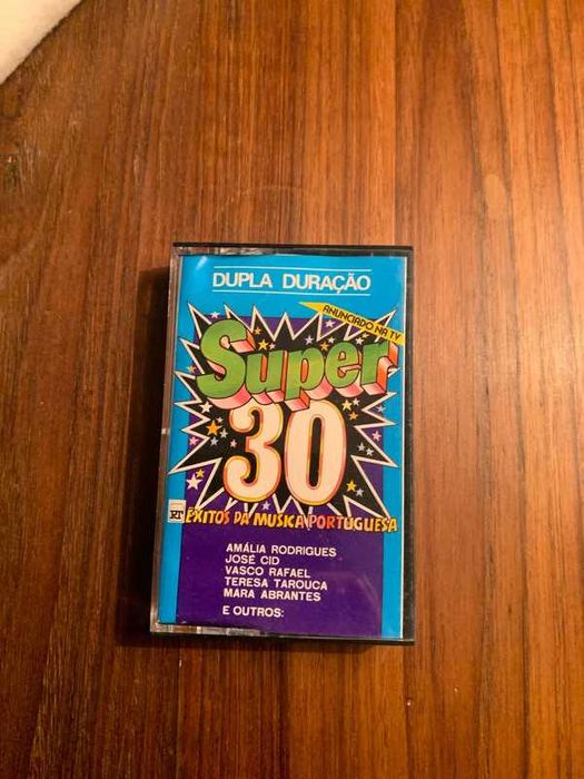 Conjunto de 6 cassetes vintage