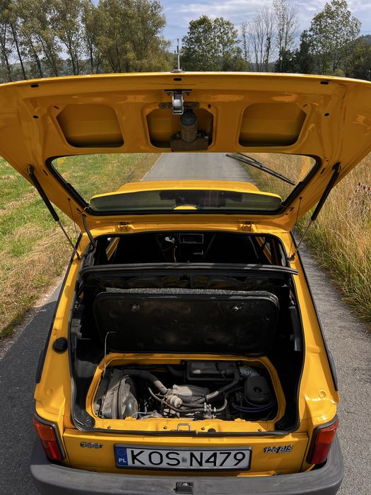 Fiat 126 Bis - zestaw z hakiem, bagażnikem dachowym i przyczepką!