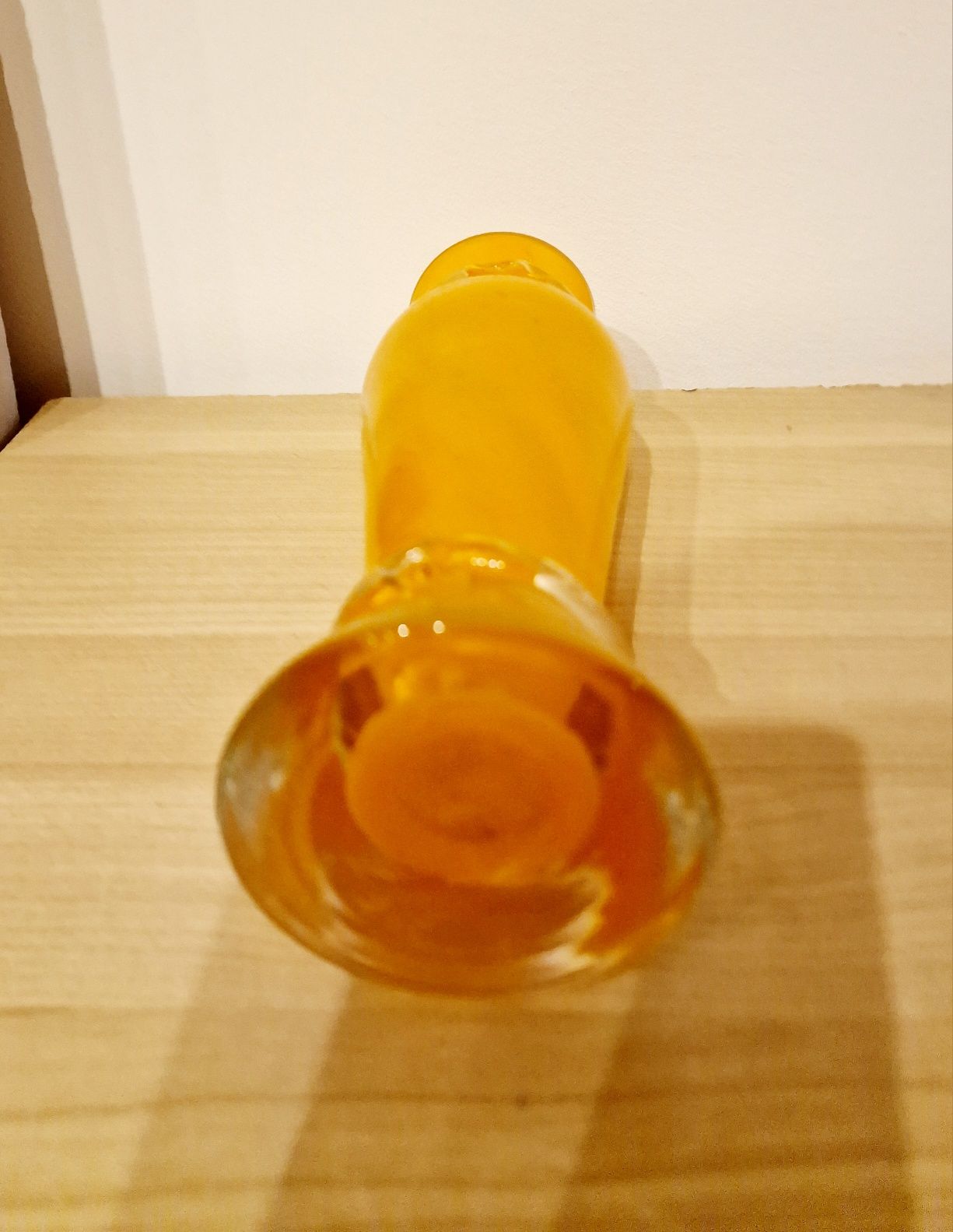 Nowy wazon wazonik pomarańczowy pomarańczowe szkło 22 cm okazja