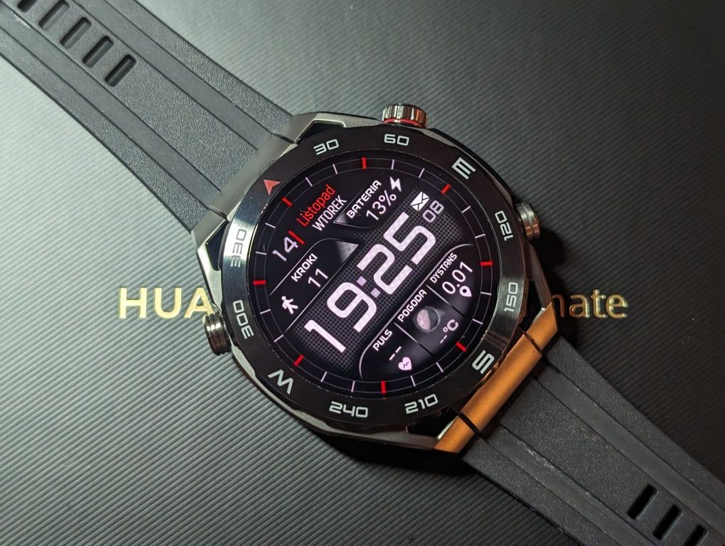Huawei Ultimate czarny  stan idealny. Zegarek do nurkowania
