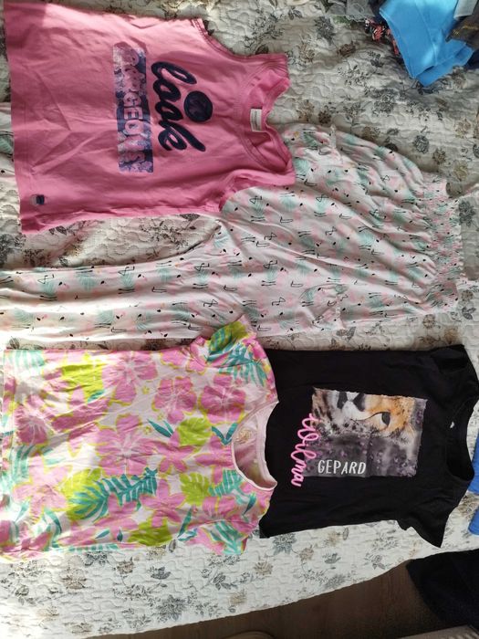 Paka ubrań na lato r. 122 f&f cool club coccodrillo h&m