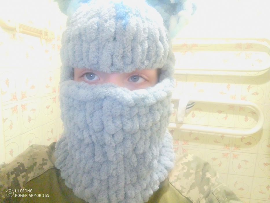 Балаклава з вушками ведмедя