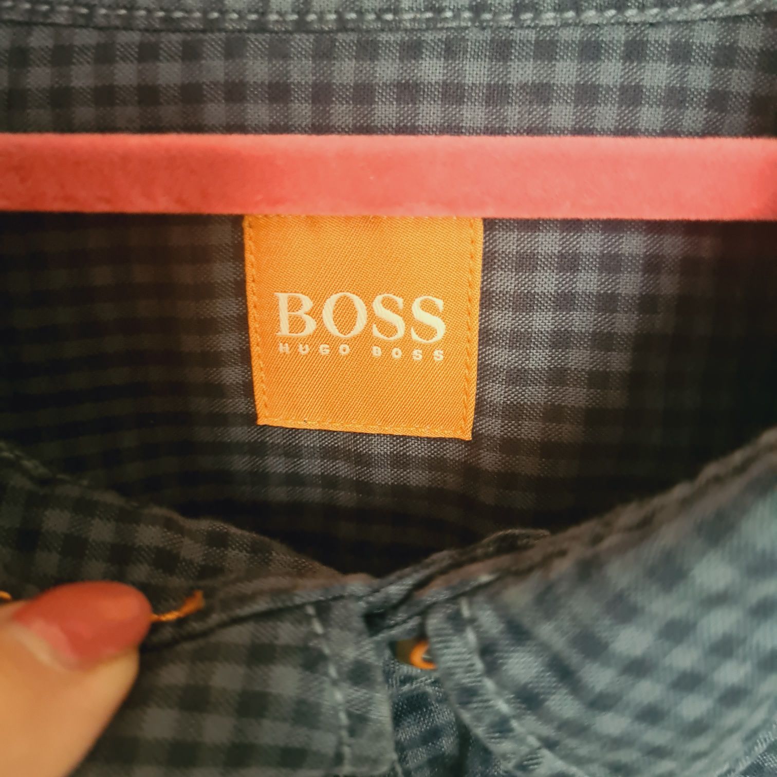 Męska granatowa koszula Hugo Boss