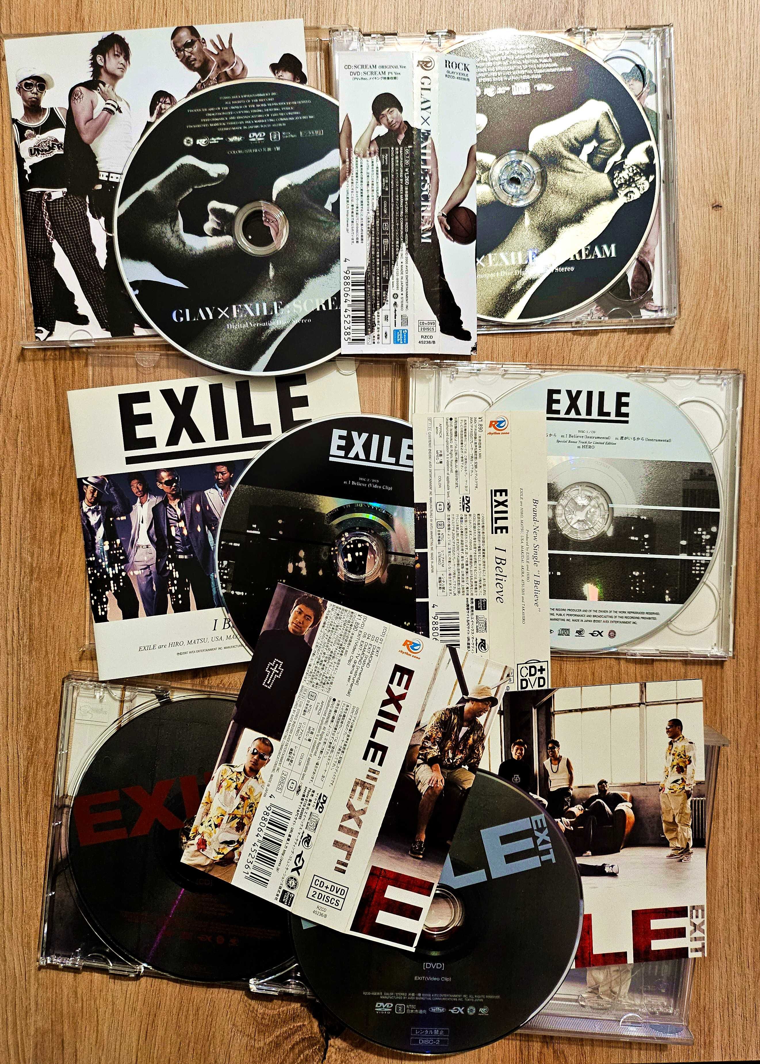 exile zestaw 7 singli 7cd+3dvd jpop j-pop japan anime japonia manga
