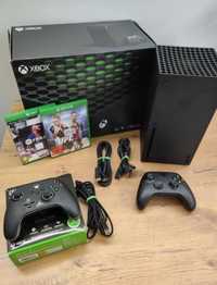 Xbox series X 1tb, grawancja, 2 pady, gry sluchawki