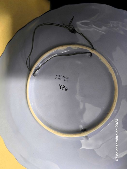 Prato Decorativo - Louças Alcobaça.