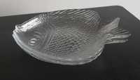 Talerzyk szklany w kształcie ryby  20x16cm - 2 szt