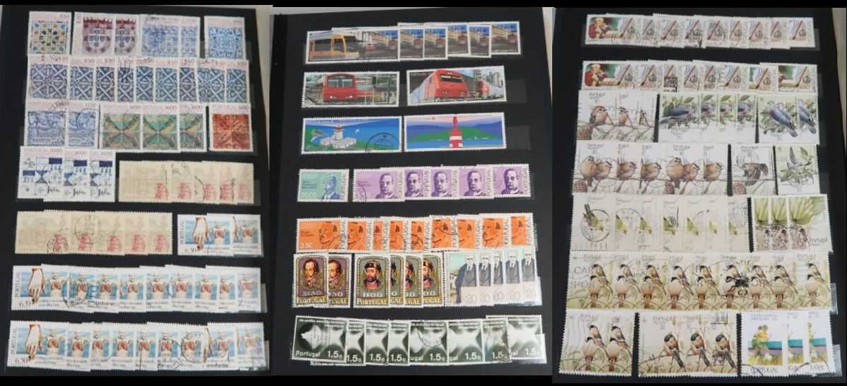 Classificador com 1200 selos de Portugal