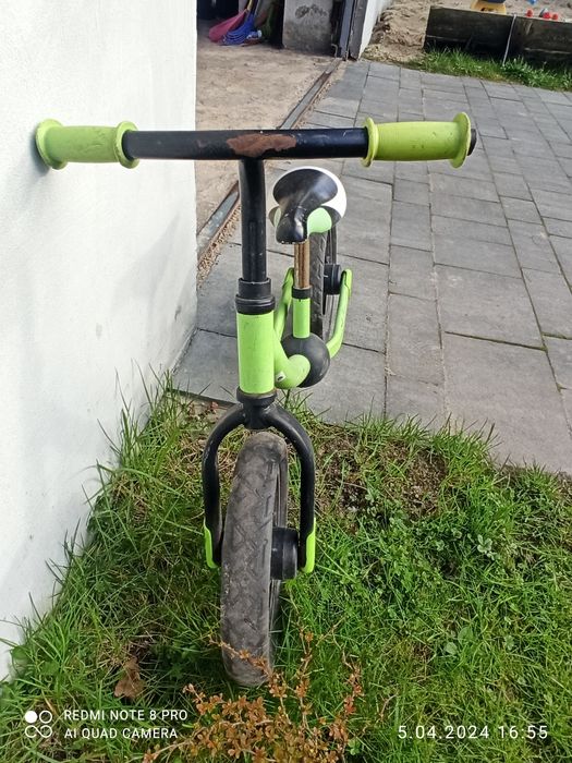 Rowerek biegowy zielony